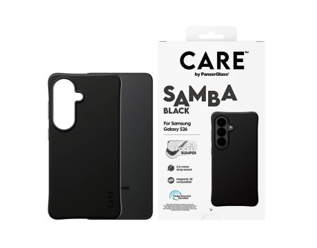 PanzerGlass CARE Samba за Samsung Galaxy S26, черен на супер цени