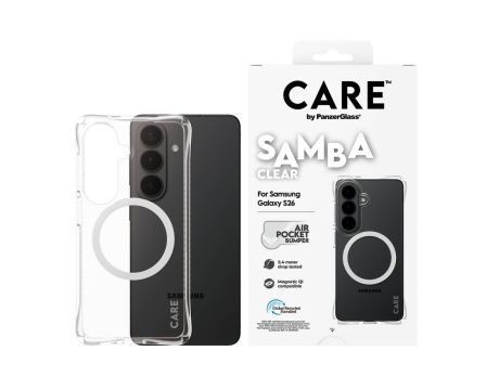 PanzerGlass CARE Samba за Samsung Galaxy S26, прозрачен/бял на супер цени