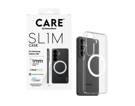 PanzerGlass CARE Slim за Samsung Galaxy S26, прозрачен на супер цени