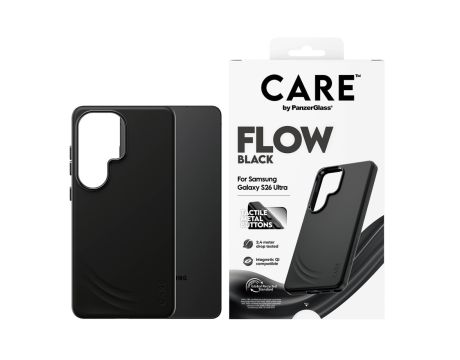 PanzerGlass CARE Flow за Samsung Galaxy S26 Ultra, черен на супер цени