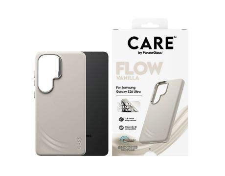 PanzerGlass CARE Flow за Samsung Galaxy S26 Ultra, бежов на супер цени