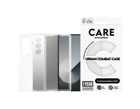 PanzerGlass Care Urban Combat за Samsung Galaxy Z Fold 7, прозрачен на супер цени