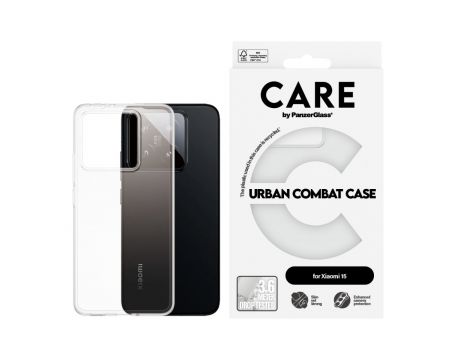 PanzerGlass Care Urban Combat за Xiaomi 15, прозрачен на супер цени