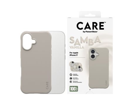 PanzerGlass Care Samba за Apple iPhone 17, бежов на супер цени