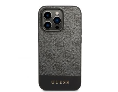 GUESS 4G Stripe за Apple iPhone 14 Pro Max, сив на супер цени