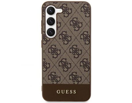 GUESS 4G Stripe за Samsung Galaxy S24, кафяв на супер цени