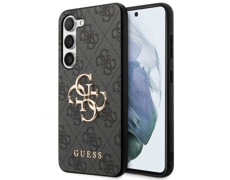 GUESS 4G Metal Logo за Samsung Galaxy S24, сив на супер цени