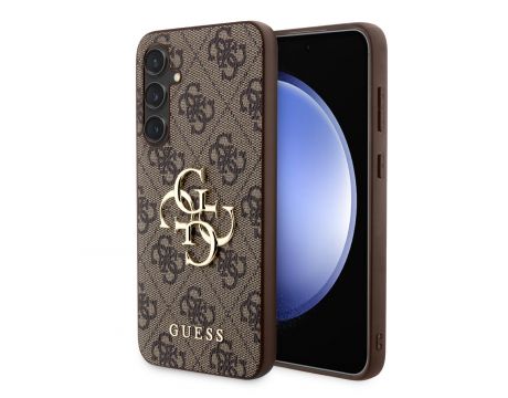 GUESS 4G Metal Logo за Samsung Galaxy S23 FE, кафяв на супер цени