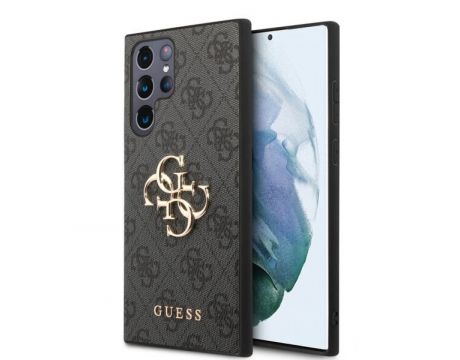 GUESS 4G Metal Logo за Samsung Galaxy S23 Ultra, сив на супер цени