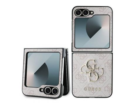 GUESS 4G Metal Logo за Samsung Galaxy Z Flip 6, розов на супер цени