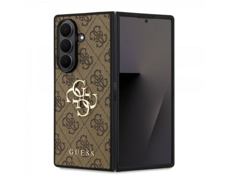 GUESS 4G Metal Logo за Samsung Galaxy Z Fold 7, кафяв на супер цени