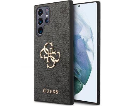 GUESS 4G Metal Logo за Samsung Galaxy S24 Ultra, сив на супер цени