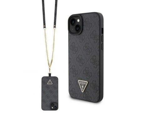 GUESS 4G Strass за Apple iPhone 15, сив на супер цени