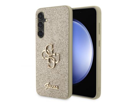 GUESS Fixed Glitter 4G Metal Logo за Samsung Galaxy S23 FE, златист на супер цени