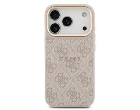 GUESS 4G Gold Frame MagSafe за Apple iPhone 17 Pro, розов на супер цени