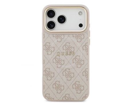 GUESS 4G Gold Frame MagSafe за Apple iPhone 17 Pro Max, розов на супер цени