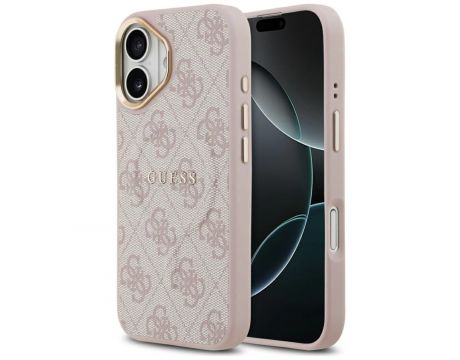 GUESS 4G Gold Frame за Apple iPhone 17, розов на супер цени