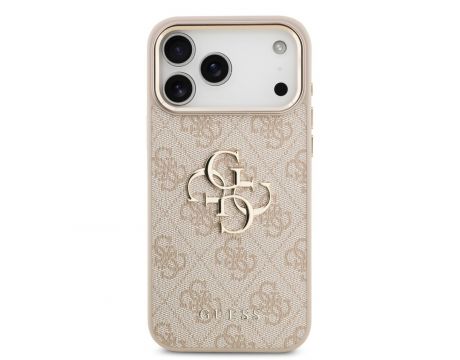 GUESS 4G Metal Logo за Apple iPhone 17 Pro Max, розов на супер цени