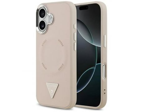 GUESS Triangle Logo за Apple iPhone 17, розов на супер цени