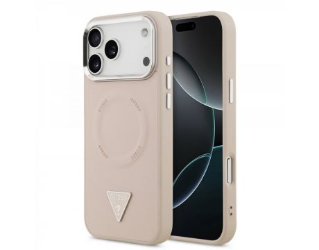 GUESS Triangle Logo за Apple iPhone 17 Pro Max, розов на супер цени