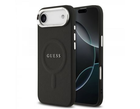 GUESS Saffiano за Apple iPhone Air, черен на супер цени