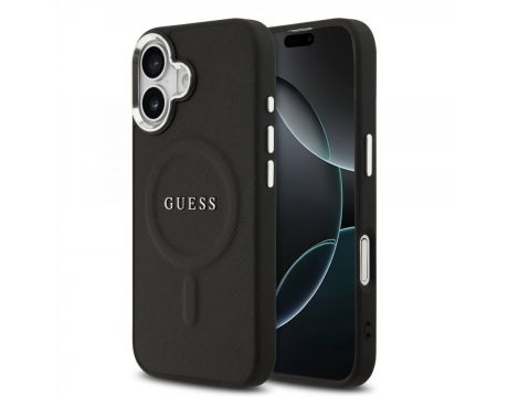 GUESS Saffiano за Apple iPhone 17, черен на супер цени