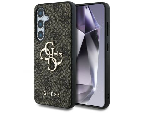 GUESS 4G Metal Logo за Samsung Galaxy S25+, кафяв на супер цени