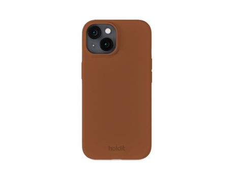 Holdit Silicone за Apple iPhone 15, кафяв на супер цени