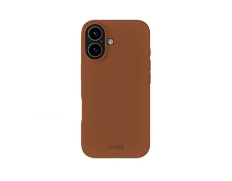 Holdit Silicone за Apple iPhone 16, кафяв на супер цени