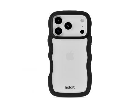 Holdit Wavy за Apple iPhone 17 Pro, прозрачен/черен на супер цени