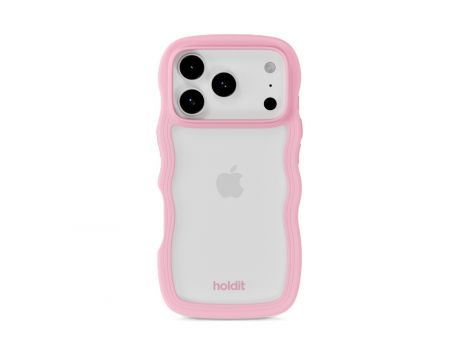Holdit Wavy за Apple iPhone 17 Pro, прозрачен/розов на супер цени