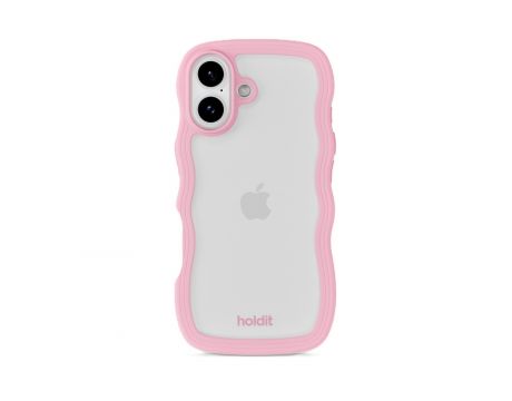 Holdit Wavy за Apple iPhone 17, прозрачен/розов на супер цени