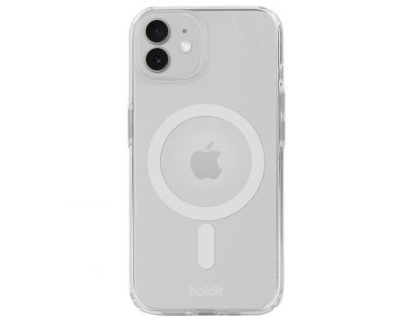 Holdit Magsafe Case за Apple iPhone 12/12 Pro, прозрачен/бял на супер цени