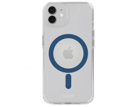 Holdit Magsafe Case за Apple iPhone 12/12 Pro, прозрачен/син на супер цени