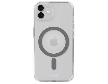 Holdit Magsafe Case за Apple iPhone 12/12 Pro, прозрачен/сив на супер цени