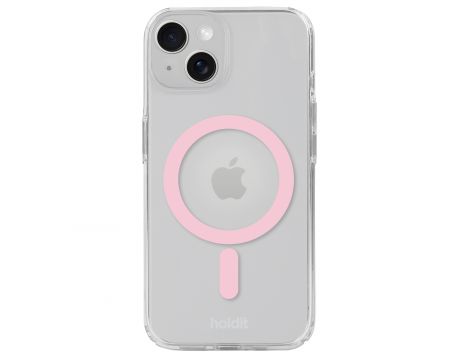 Holdit Magsafe Case за Apple iPhone 15/14/13, прозрачен/розов на супер цени