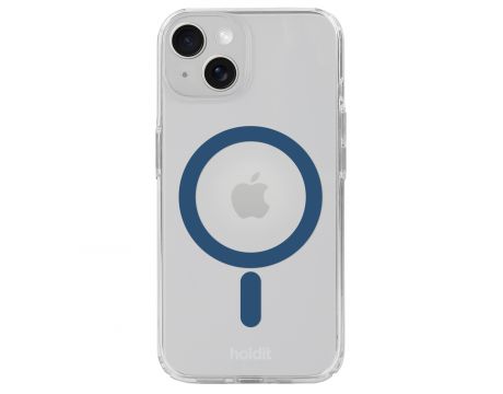 Holdit Magsafe Case за Apple iPhone 15/14/13, прозрачен/син на супер цени