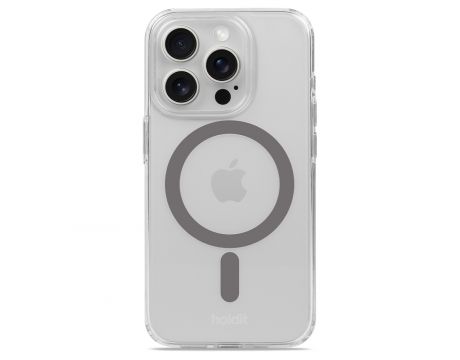 Holdit Magsafe Case за Apple iPhone 15 Pro, прозрачен/сив на супер цени