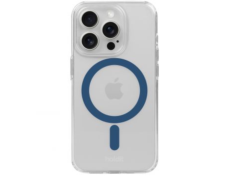 Holdit Magsafe Case за Apple iPhone 15 Pro, прозрачен/син на супер цени