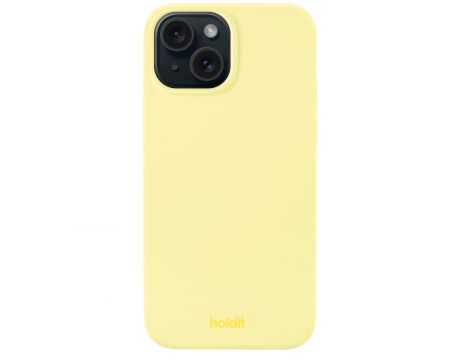 Holdit Silicone за Apple iPhone 15, жълт на супер цени