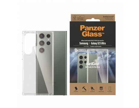 PanzerGlass Hard Case за Samsung Galaxy S23 Ultra, прозрачен на супер цени
