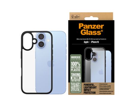 PanzerGlass HardCase за Apple iPhone 16, прозрачен/черен на супер цени