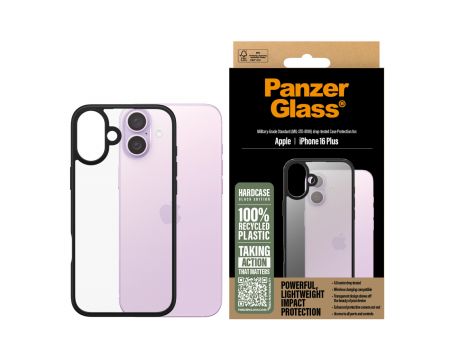 PanzerGlass HardCase за Apple iPhone 16 Plus, прозрачен/черен на супер цени