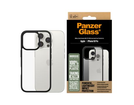 PanzerGlass HardCase за Apple iPhone 16 Pro, прозрачен/черен на супер цени