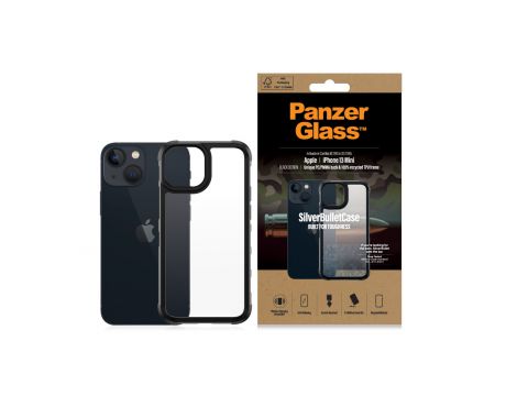 PanzerGlass SilverBullet за Apple iPhone 13 mini, прозрачен/черен на супер цени