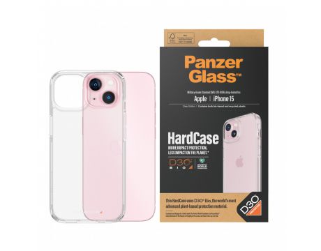 PanzerGlass Hardcase с D3O за Apple iPhone 15, прозрачен на супер цени