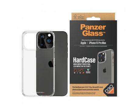 PanzerGlass Hardcase с D3O за Apple iPhone 15 Pro Max, прозрачен на супер цени