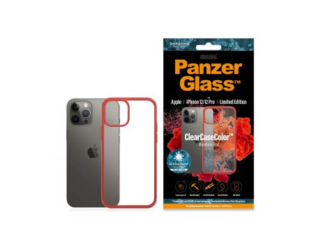 PanzerGlass ClearCaseColor Mandarin Red за Apple iPhone 12/12 Pro, прозрачен/червен на супер цени