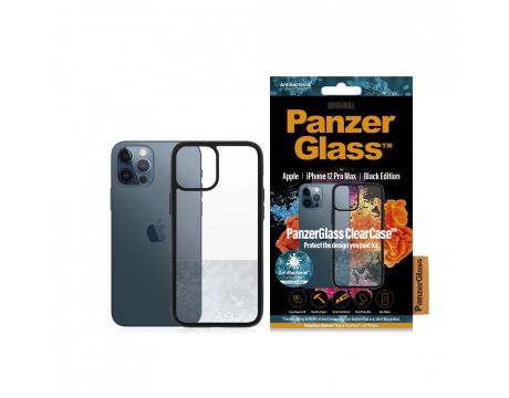 PanzerGlass за Apple iPhone 12 Pro Max, прозрачен/черен на супер цени