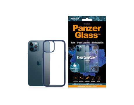 PanzerGlass ClearCaseCase True Blue за Apple iPhone 12 Pro Max, прозрачен/син на супер цени